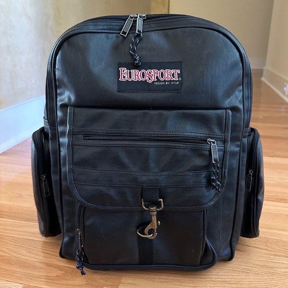 Eurosport Large Black Backpack by HYUK - Picture 1 of 16